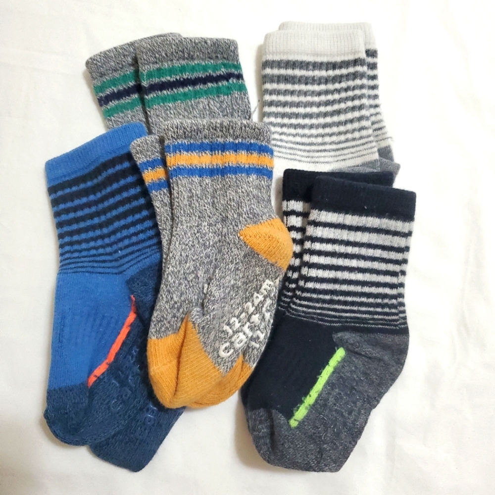 Carter’s Baby Boy Knit Socks (Lot of 5)